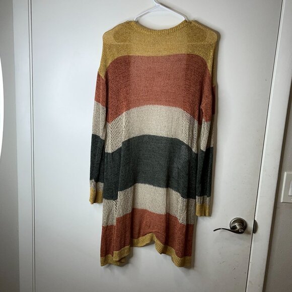 Maurices Womens Colorblock Open Stitch Duser Cardigan Small - Picture 5 of 10